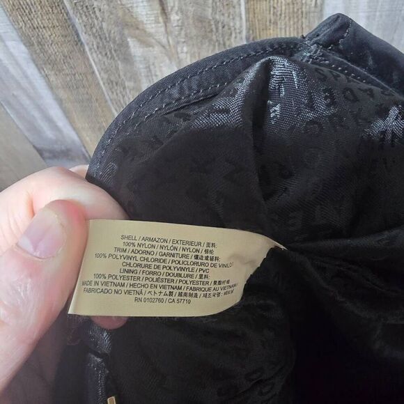 Kate Spade Nylon Zip Top Tote Bag FLAW Black - Picture 8 of 8